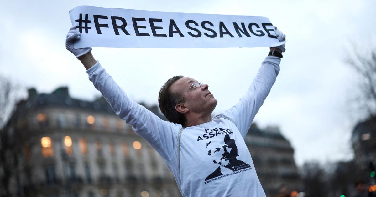 Des centaines de manifestants en France en soutien à Julian Assange