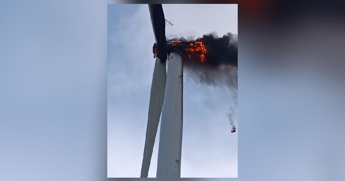 Loire-Atlantique : une éolienne prend feu, le parc mis à l’arrêt