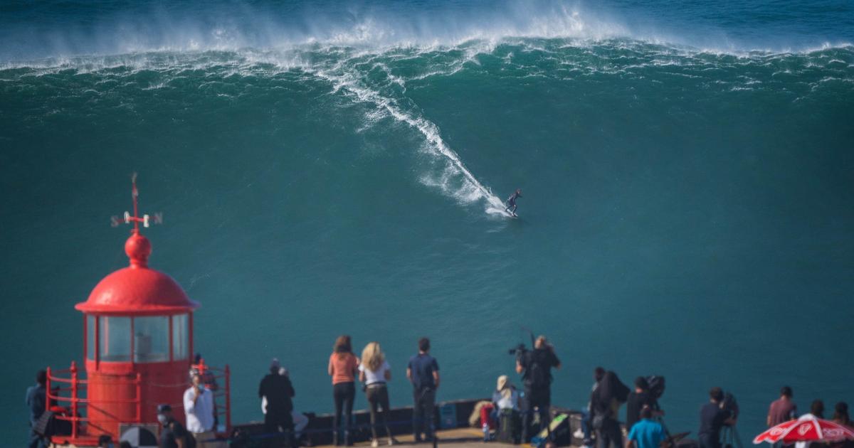 in video, Sebastian Steudtner tames a wave of 28 metres, record in sight