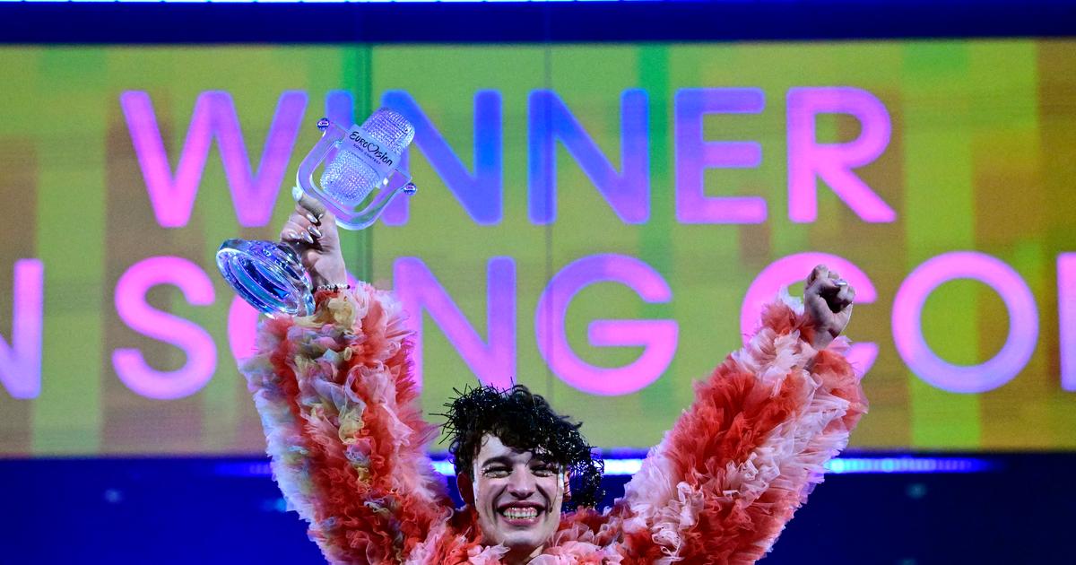 Regarder la vidéo Eurovision 2024 : les folles images du Suisse Nemo qui casse son trophée quelques minutes après sa victoire