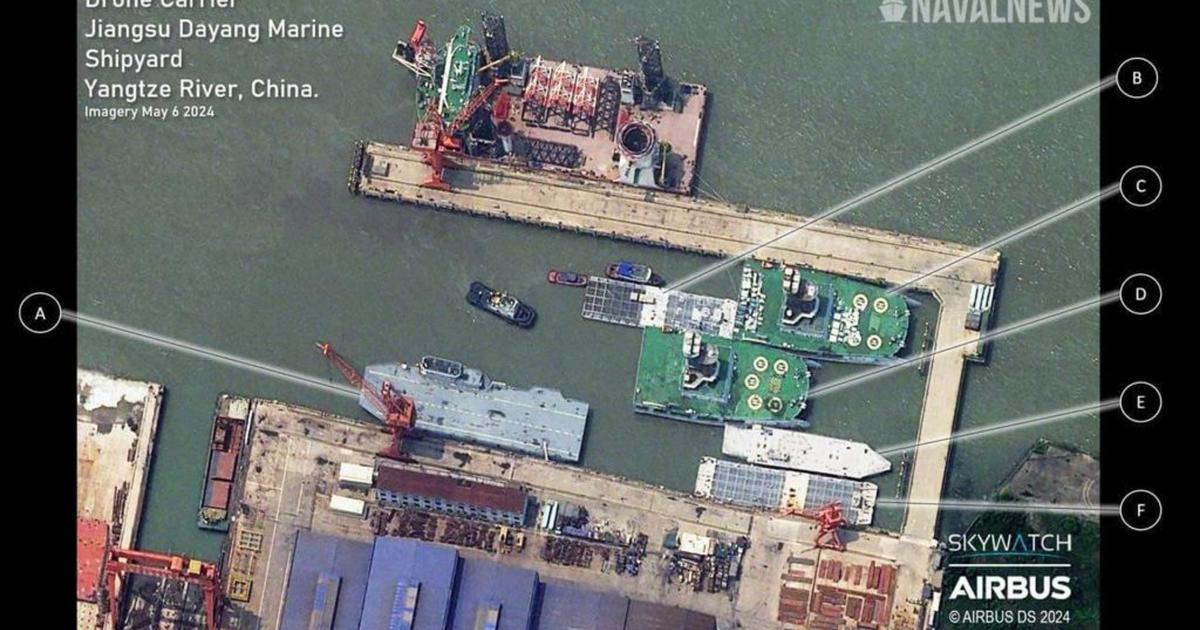 Ein amerikanischer Journalist hat auf einem Satellitenbild einen neuen Drohnenträger entdeckt