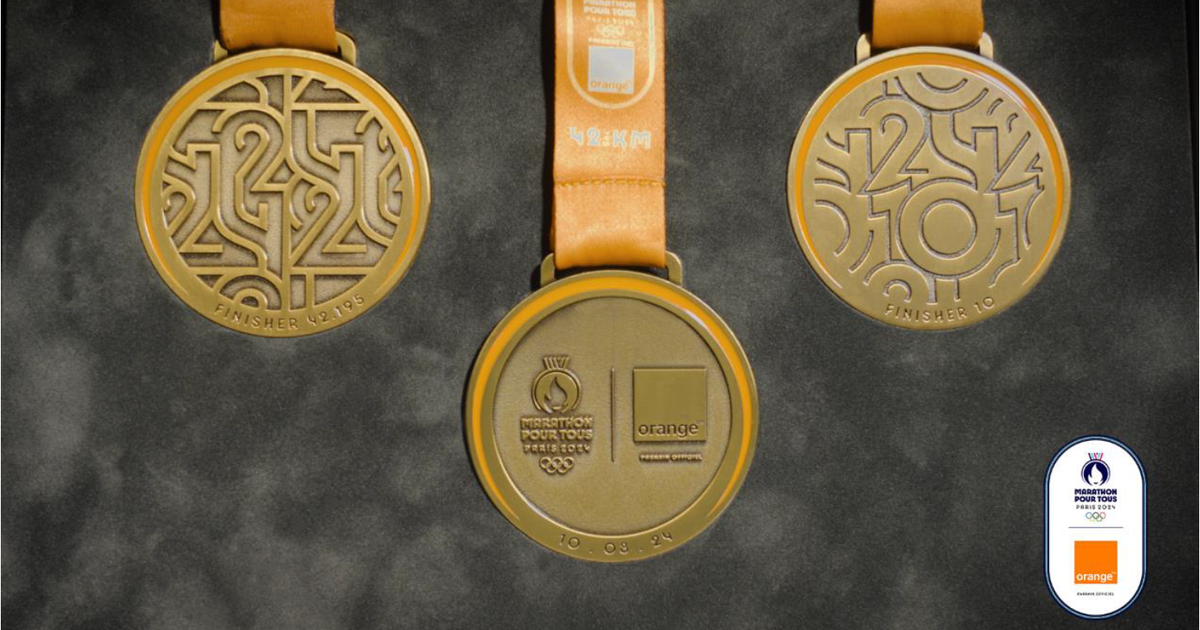 Regarder la vidéo JO Paris 2024 : découvrez les médailles du Marathon pour tous