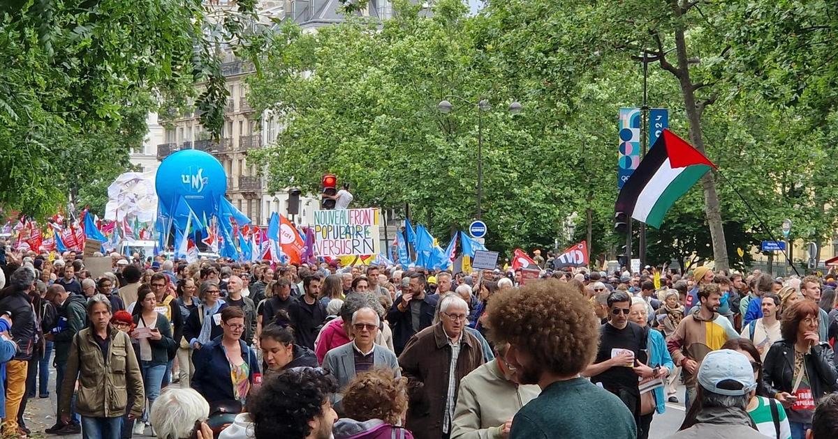 Regarder la vidéo «Bardella, casse-toi !» : à Paris, une manifestation «contre l’extrême droite» bien moins rassembleuse qu’en 2002