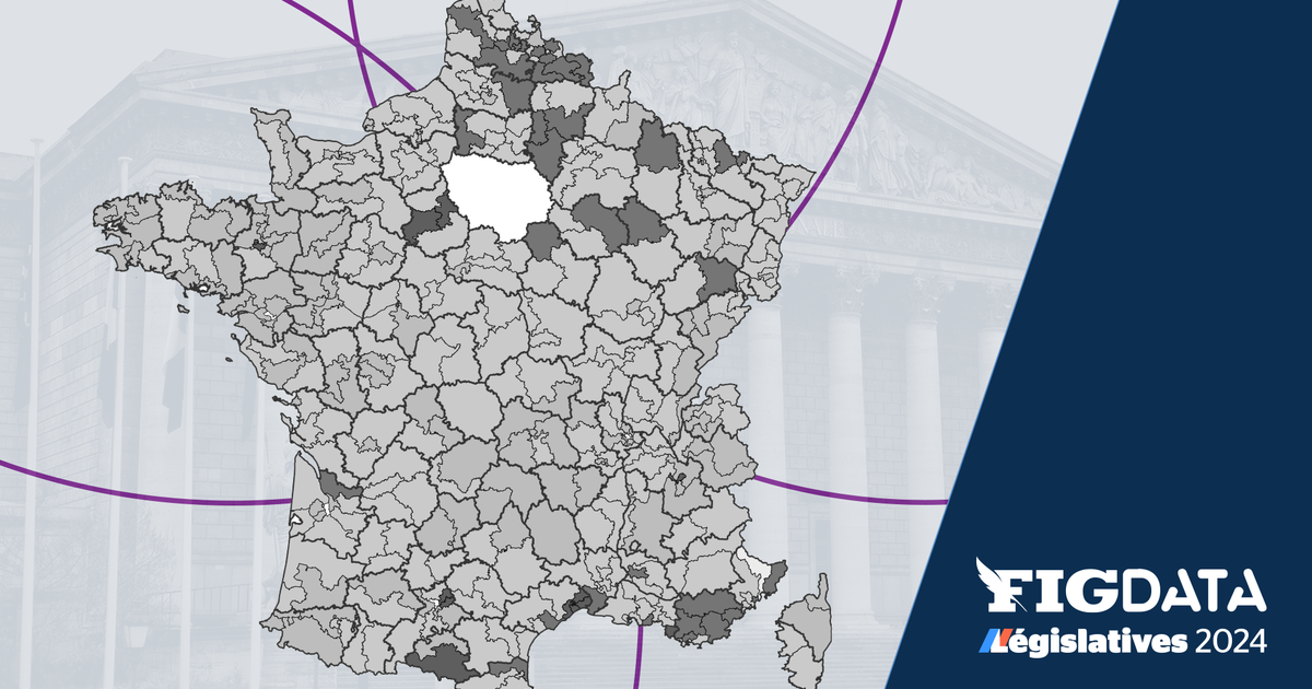 Législatives : la carte des résultats du Rassemblement national au premier tour des élections