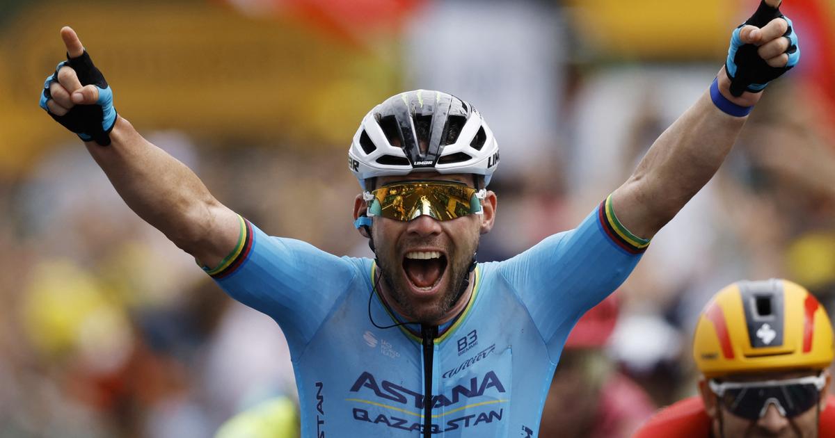 Regarder la vidéo Tour de France: Eddy Merckx félicite Mark Cavendish pour sa «prestation historique»