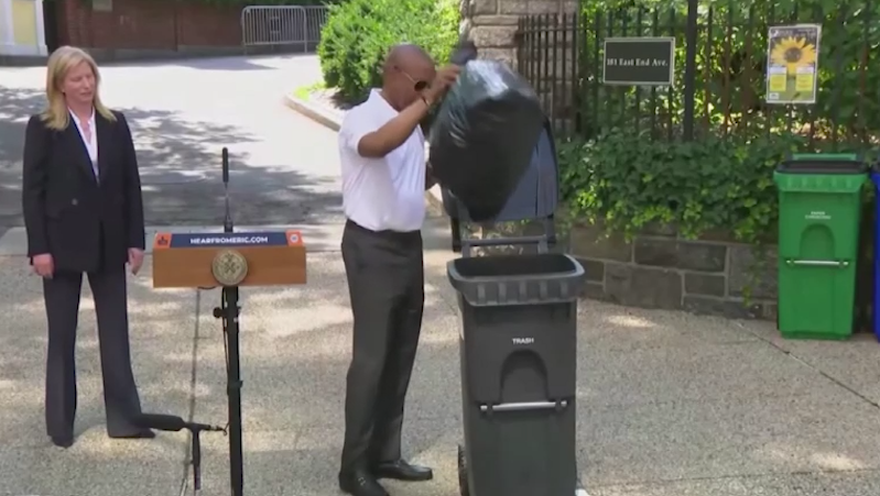 In New York, residents will discover… trash cans.