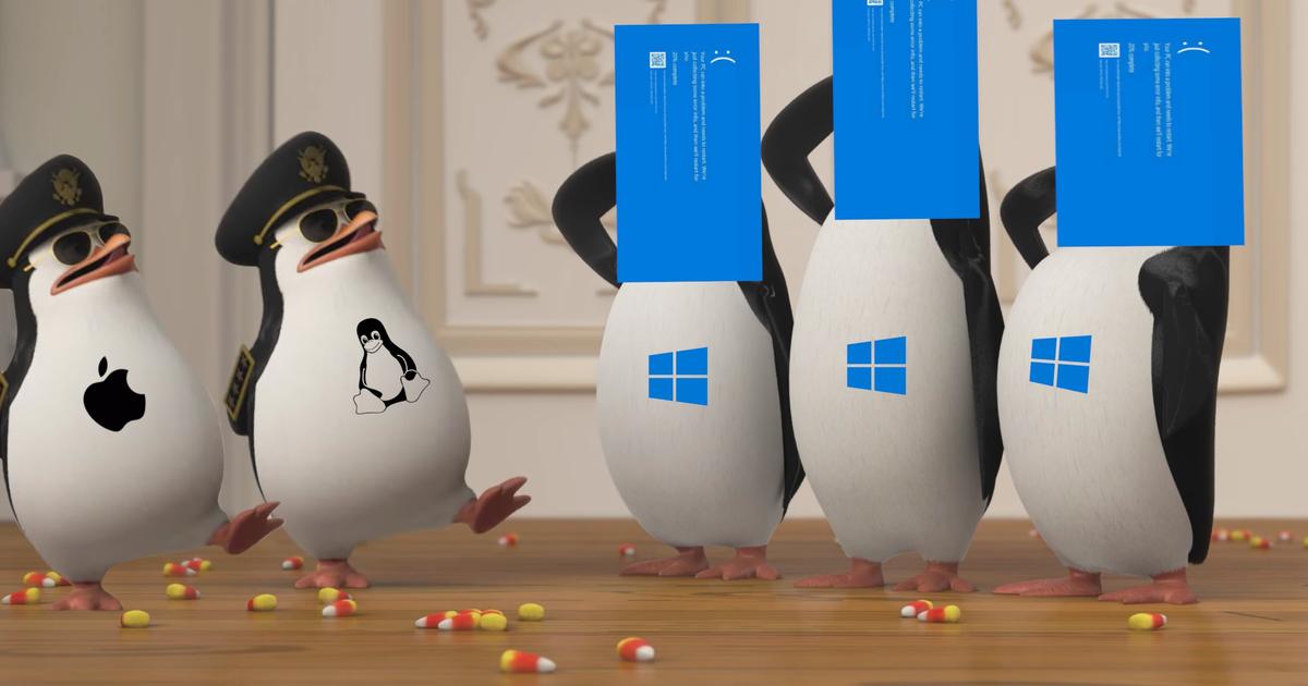 LinuxとMacユーザーはマイクロソフトの世界的な障害を喜んでいる