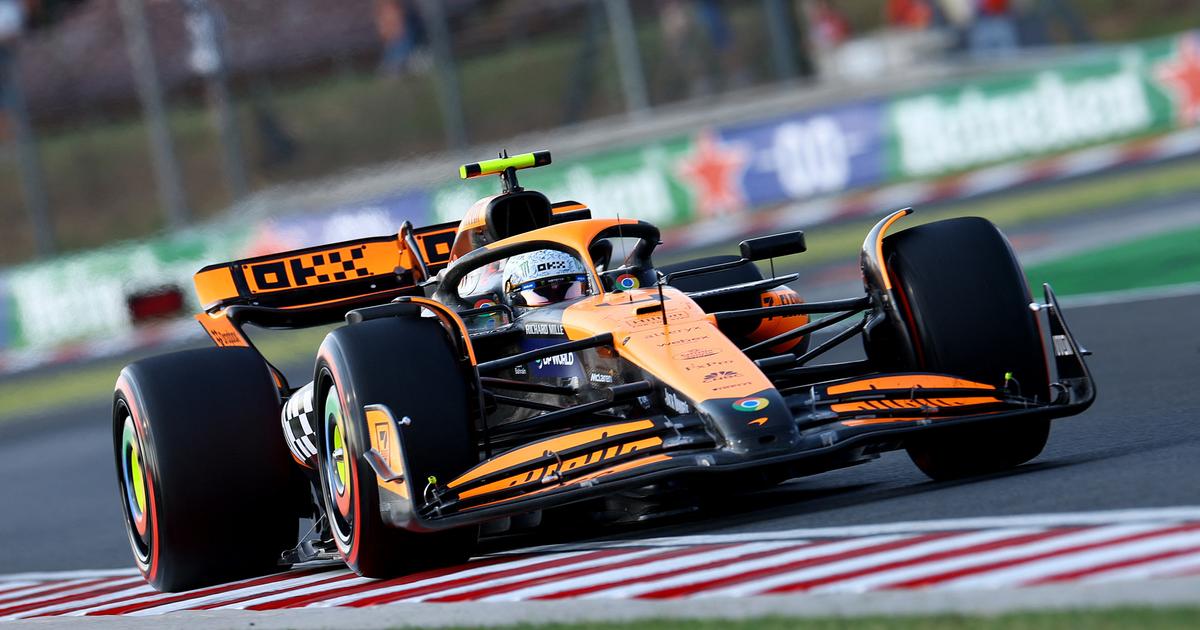 ノリス、ハンガリーのフリー走行２で最速タイム