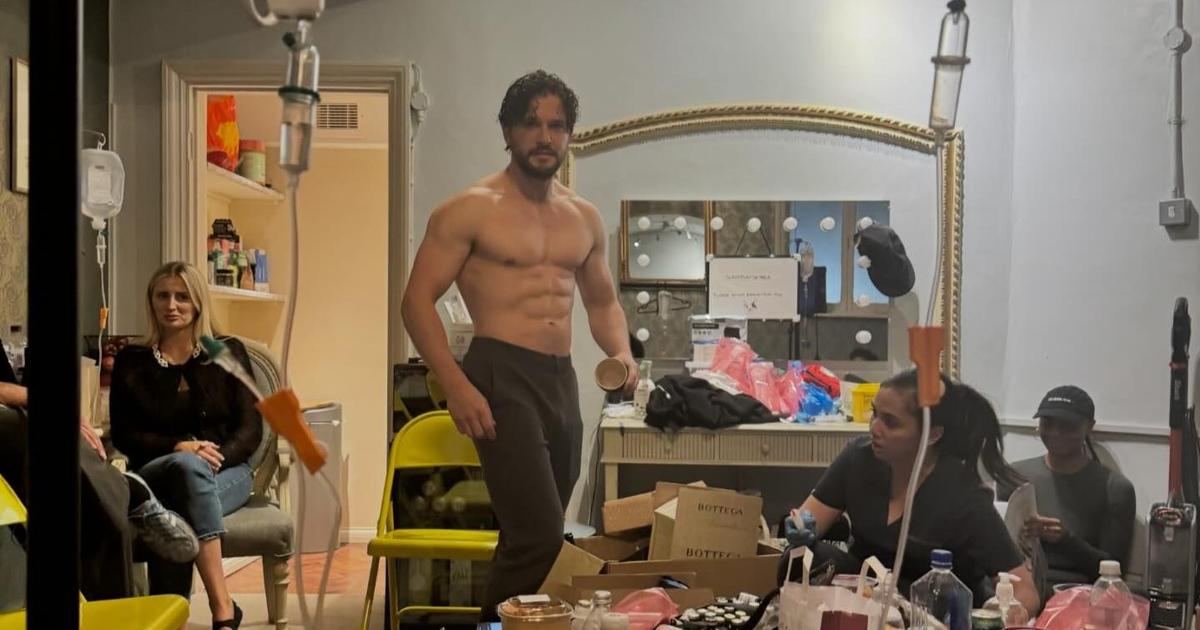 Kit Harington Strips Down: Game of Thrones Star Caught Shirtless in London Theater Green Room