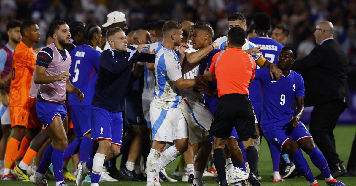 JO - Foot : en vidéo, les grosses tensions entre la France et l’Argentine après la qualification des Français pour les demi-finales