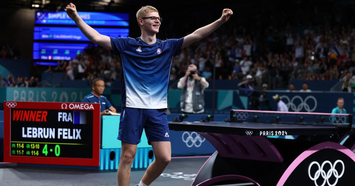 JO - Tennis de table : à 17 ans, Félix Lebrun décroche le bronze avec maîtrise