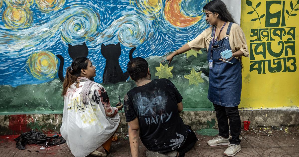 In Dhaka, young Bangladeshis paint murals for a new future