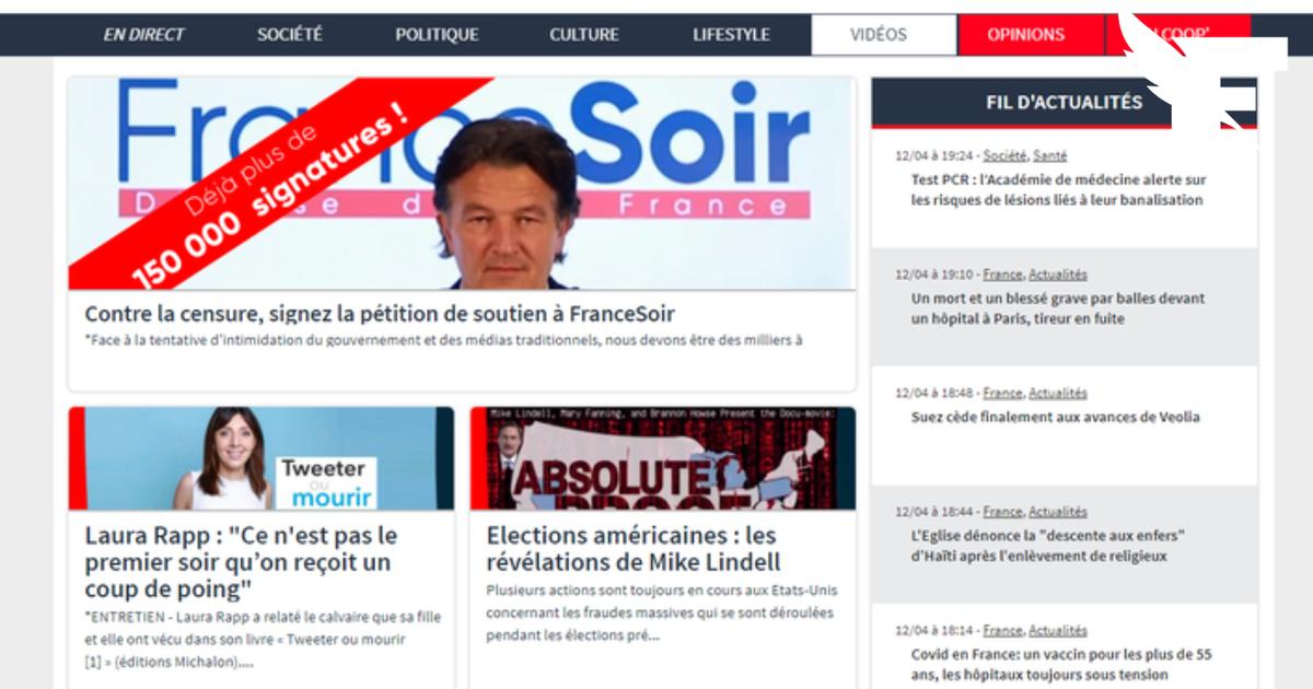 物議を醸したウェブサイト「France Soir」がオンライン報道サービスとしての地位を失う