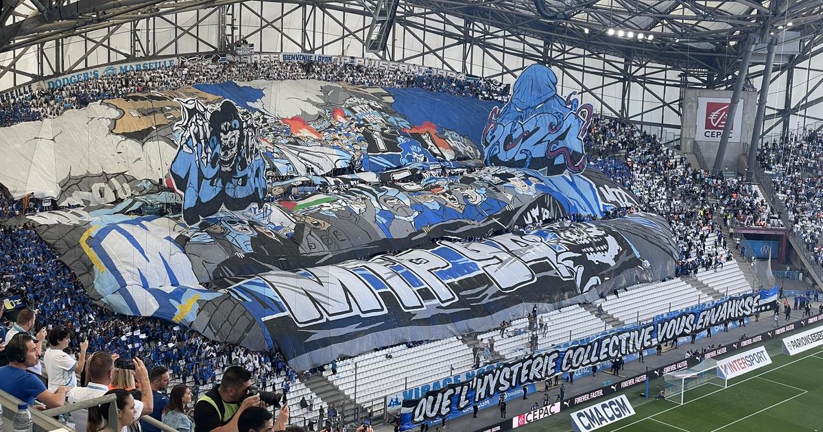 Ligue 1 : en images, les sublimes tifos à Marseille pour les 125 ans de l’OM et les 80 ans de la Libération