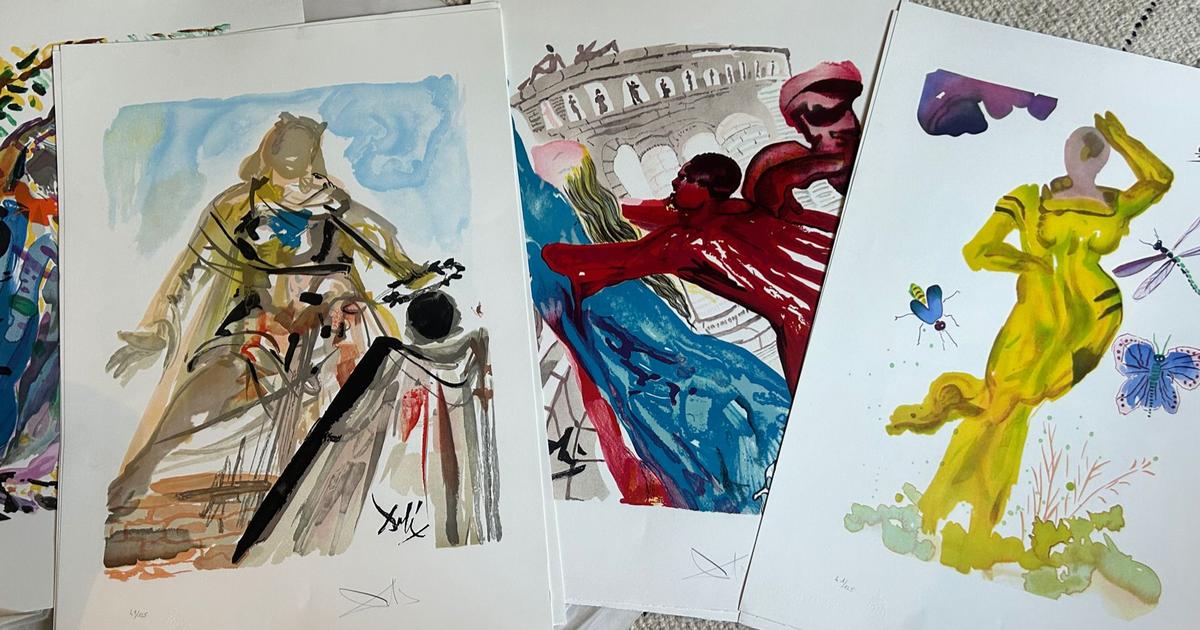 Forgotten in a garage, Dali lithographs sold at auction in London