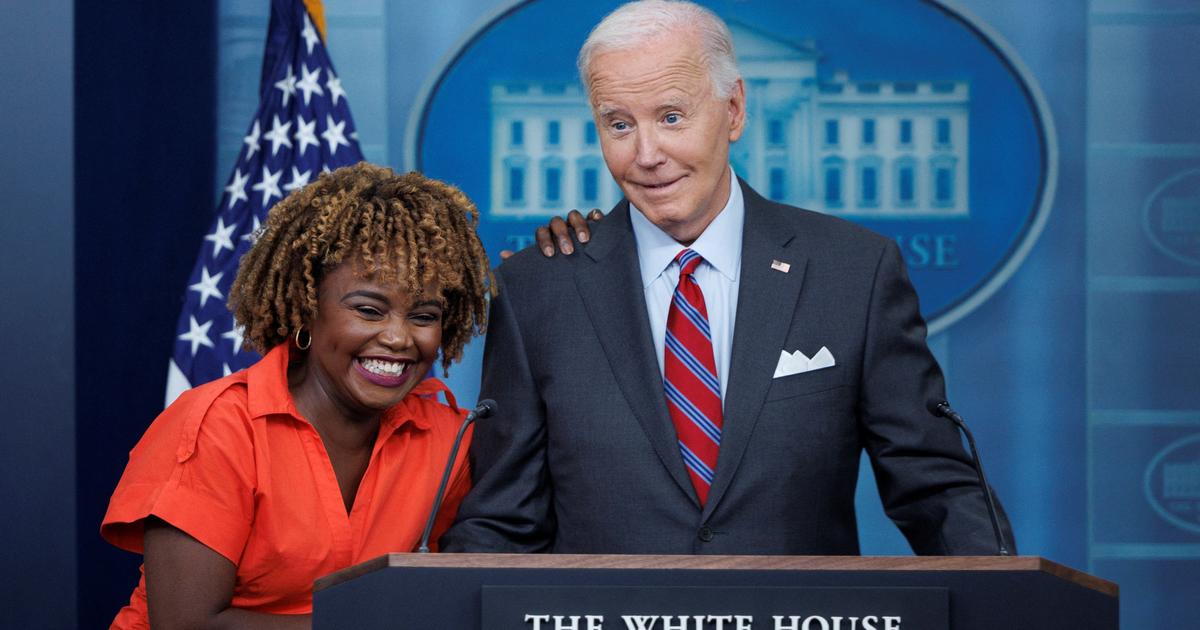 “Ik ben terug”, grapte Joe Biden tijdens een verrassende persconferentie in het Witte Huis