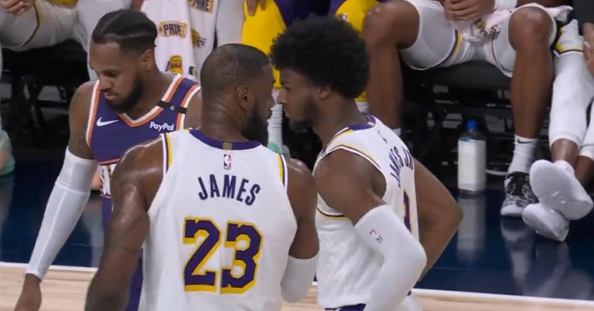 NBA : LeBron James et son fils écrivent l’histoire en jouant pour la première fois dans la même équipe (1/1)