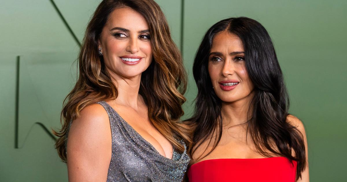 Penélope Cruz in New York to support her friend Salma Hayek with an award for her altruism