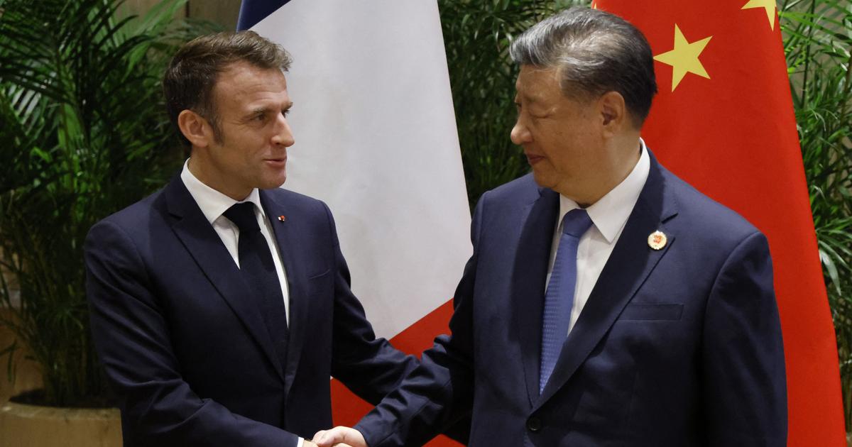 Emmanuel Macron says he shares the desire for lasting peace with Xi Jinping