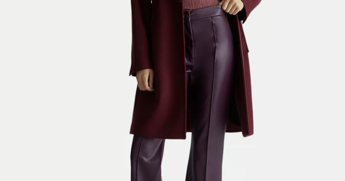 Manteau D'hiver SOON MATALAN - Couleur Bordeaux/Vin - Taille UK 22 / EUR 50 - Doublé Et Chaud - Neuf Avec étiquettes (BNWT)