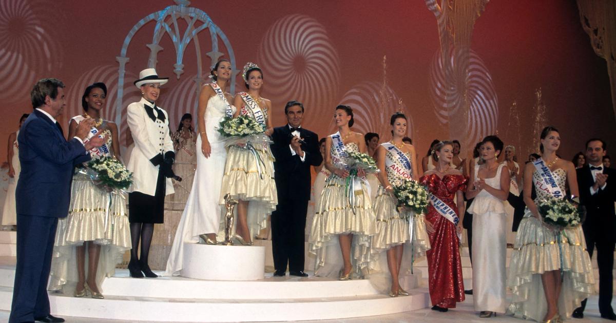 Laure Belleville, première Miss France sacrée par Jean-Pierre Foucault ...