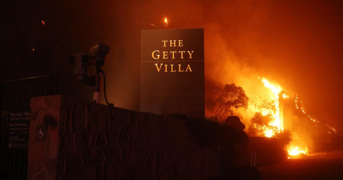 In Los Angeles, a violent fire devastates the Getty villa and the Pacific Palisades neighborhood