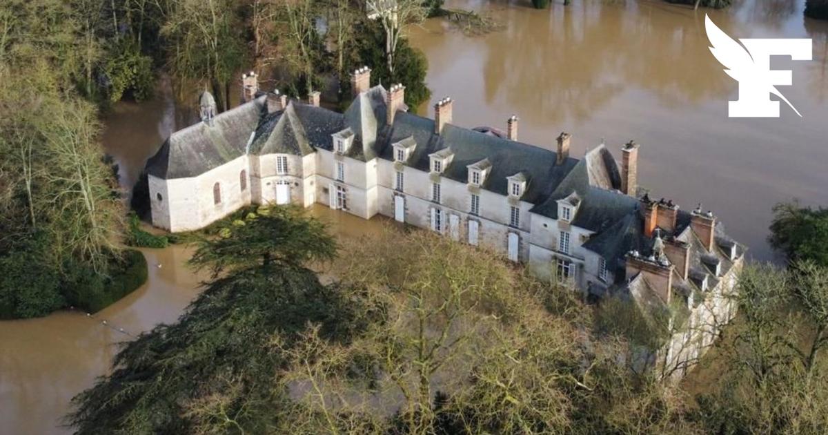 Inondations: les images impressionnantes d’un château submergé par la vilaine