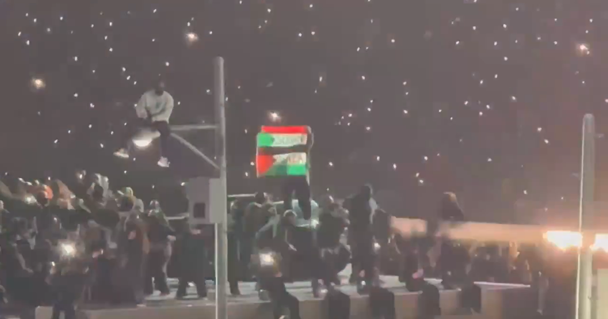 Palestinian Flag Waved During Half-Time Show