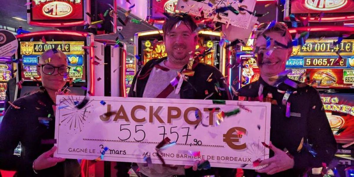 ボルドーカジノでは、50,000ユーロ以上の8セントと葉があります