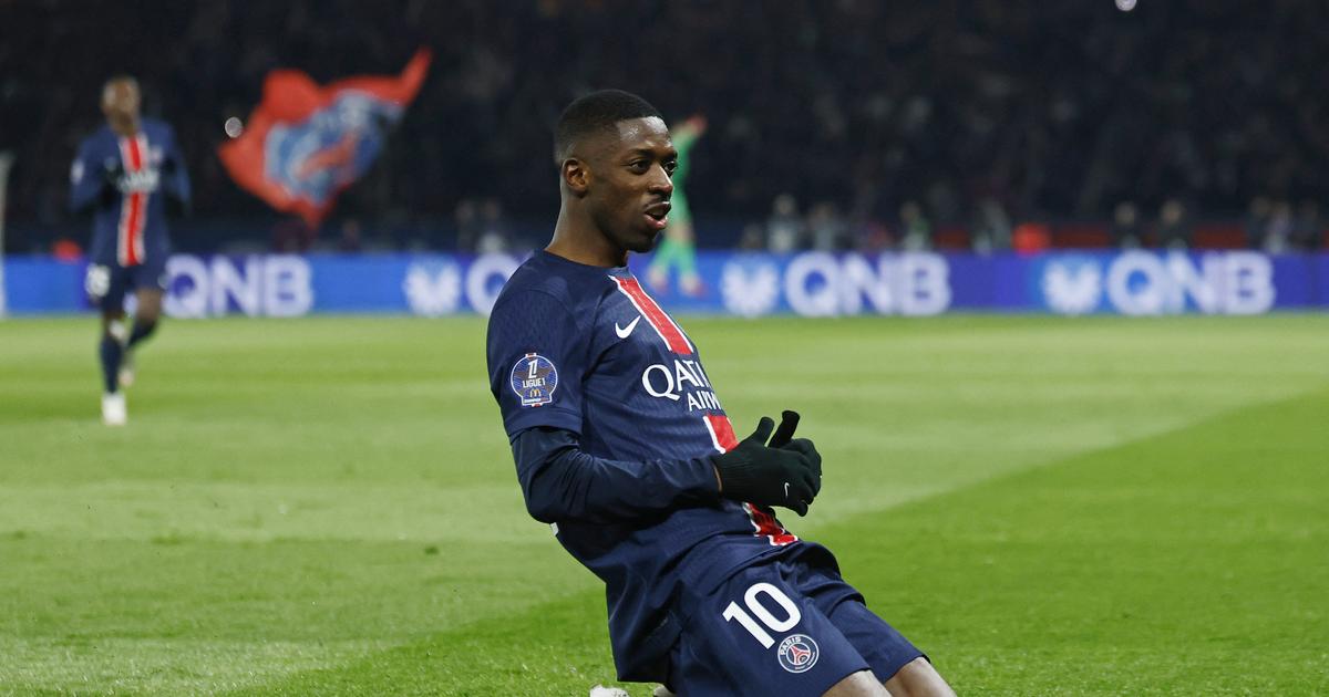 Foot : la photo d’Ousmane Dembélé, meilleur buteur du PSG, qui «met le feu» à Barcelone