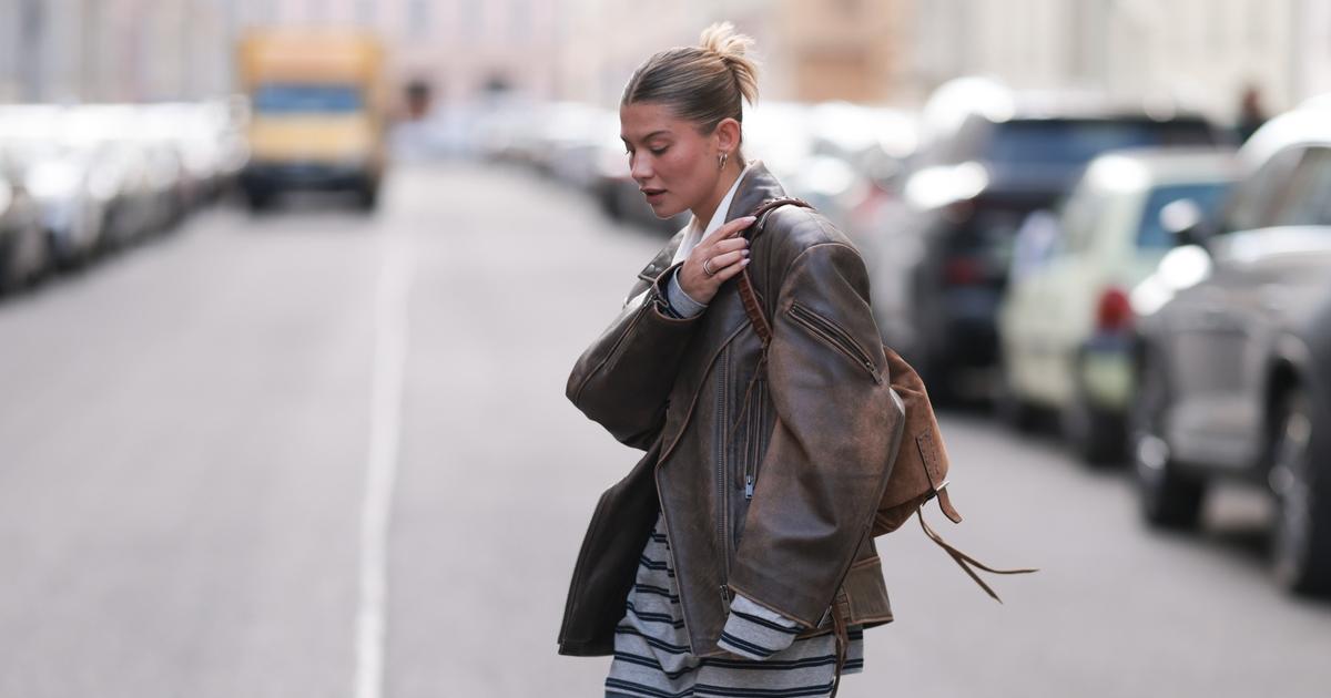 Plus il est grand, vieux et abîmé, mieux c’est : pourquoi on ne jure que par ce blouson en cuir ce printemps