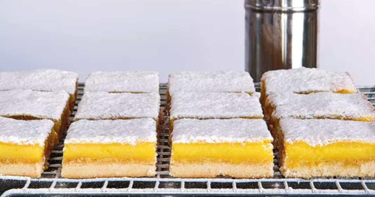 Le goûter de la semaine : des carrés délicieusement acidulés au citron