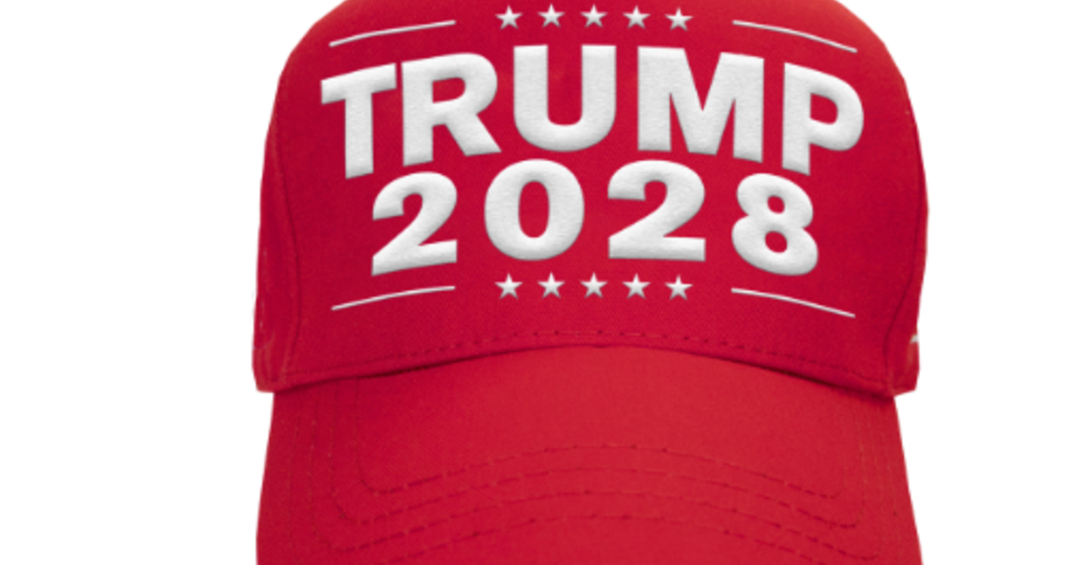 Des casquettes et T-shirts «Trump 2028» en vente sur la boutique en ligne de Donald Trump
