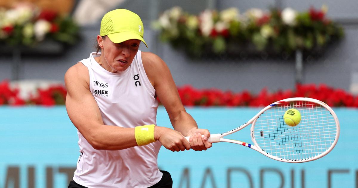 Tennis : Swiatek une nouvelle fois chahutée à Madrid mais bien au rendez-vous des quarts de finale