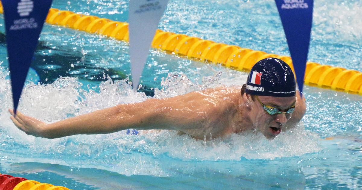 400 mの水泳、苦しみ、そして200 mのフリースタイルで最後にbeatられた商人