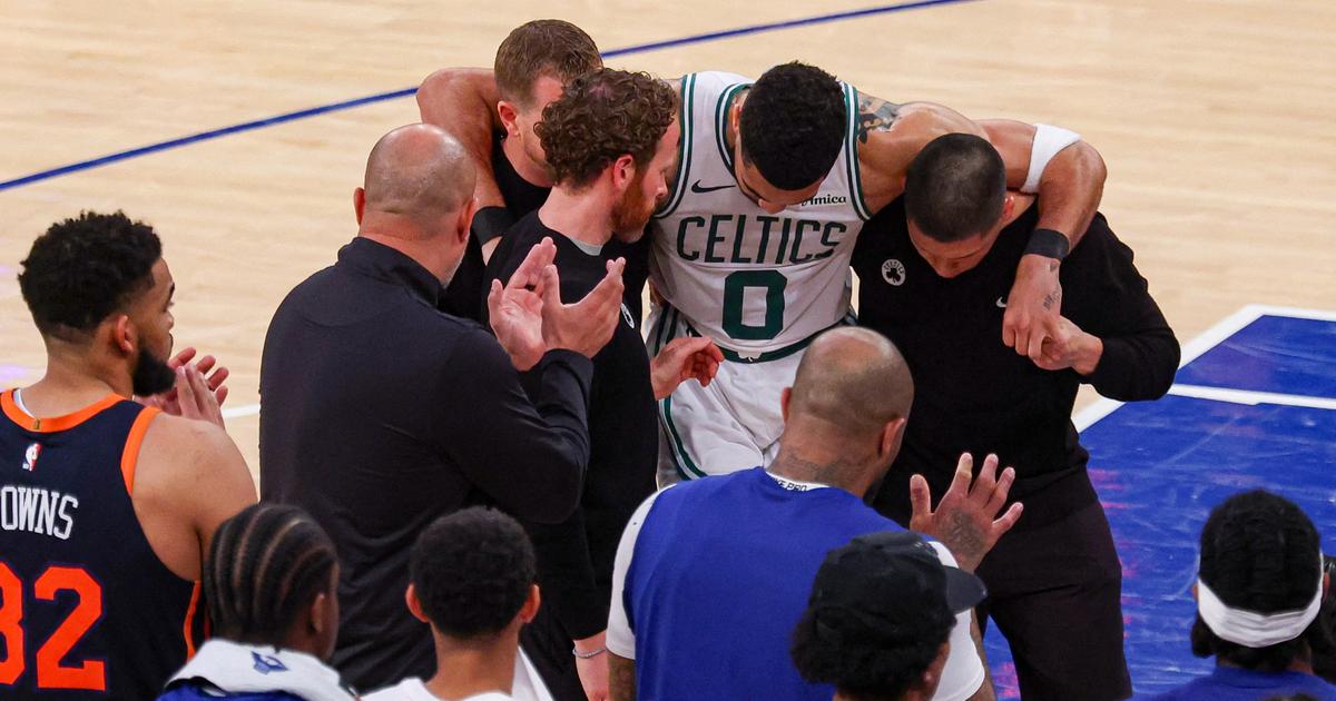 NBA : grosse inquiétude à Boston après la blessure de Tatum, en larmes et évacué en fauteuil roulant