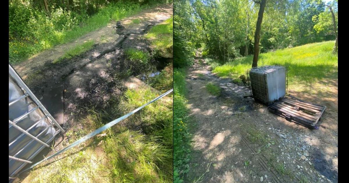 Une cuve de 1000 litres d’essence déversée dans une petite rivière au sud de Lyon