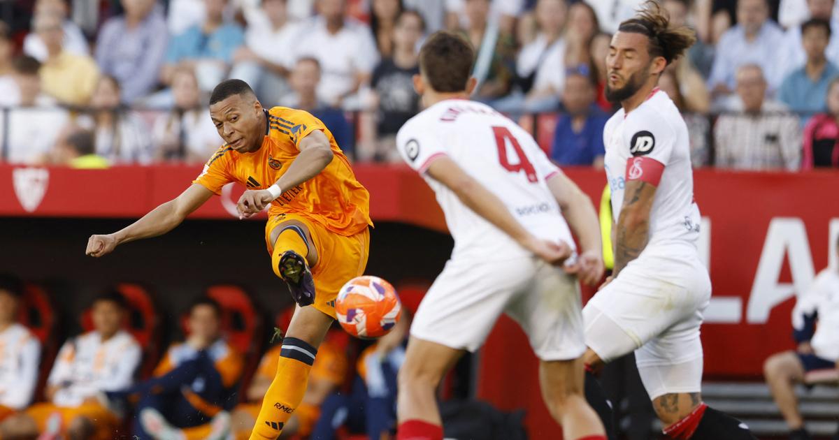 Liga : en vidéo, le but de Kylian Mbappé qui libère le Real Madrid face à Séville