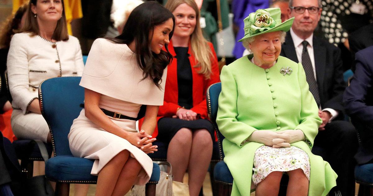 Cette fois où la reine Elizabeth II aurait réprimandé Meghan Markle, particulièrement «énervée» avant son mariage