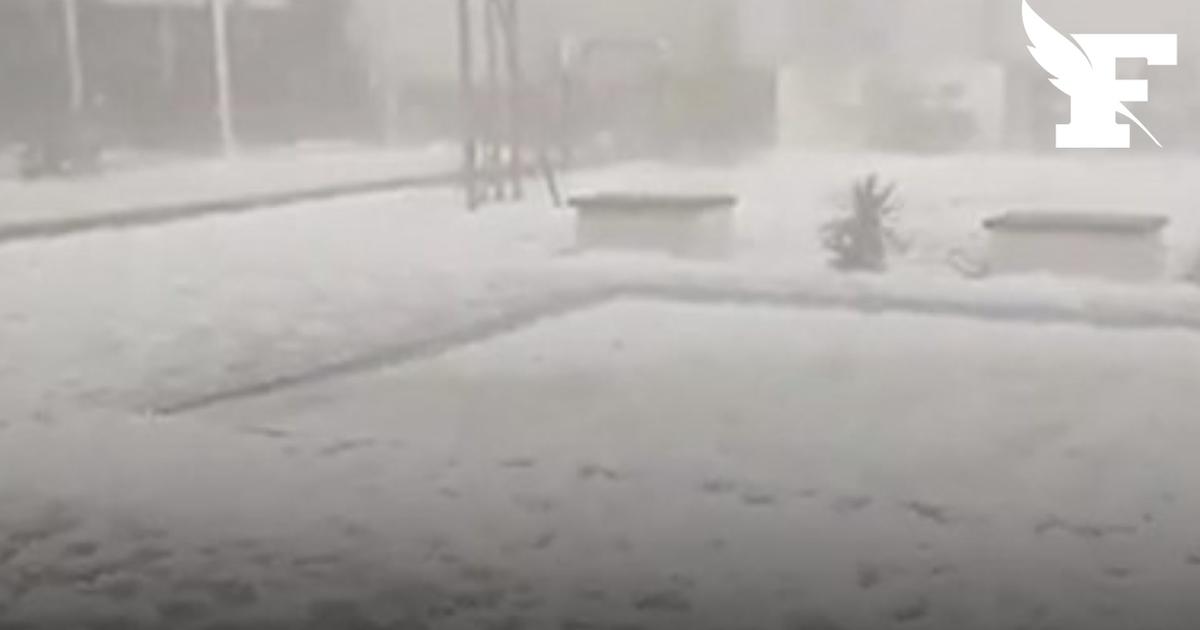 Grêlons de 7 cm, tgv évacué, pare-brise percés… les images impressionnantes des intempéries dans le sud-ouest