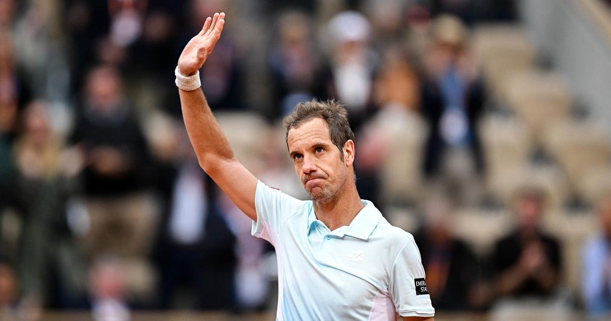 «Vive le tennis et vive la France»: Richard Gasquet très ému face au public de Roland-Garros pour sa retraite