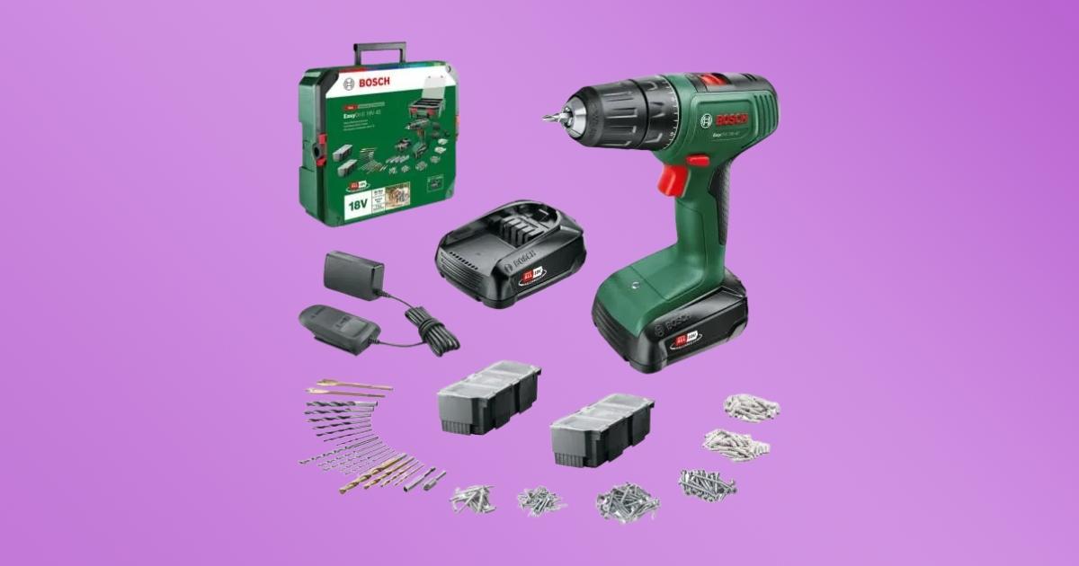 Promo cdiscount : cette perceuse visseuse bosch et ses accessoires sont à prix choc