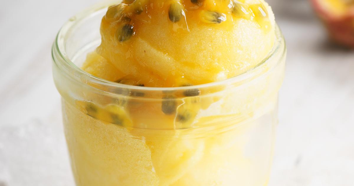 Glace aux fruits de la passion