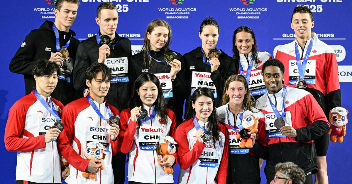 Mondiaux de natation : sous banniÃ¨re neutre, le relais mixte russe signe le meilleur temps de...