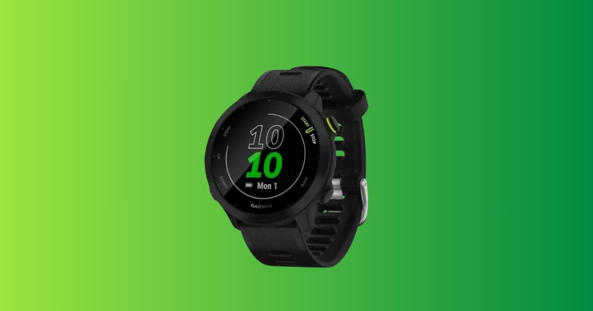 Garmin Forerunner 55 : la montre connectée la plus abordable de la marque est en promo