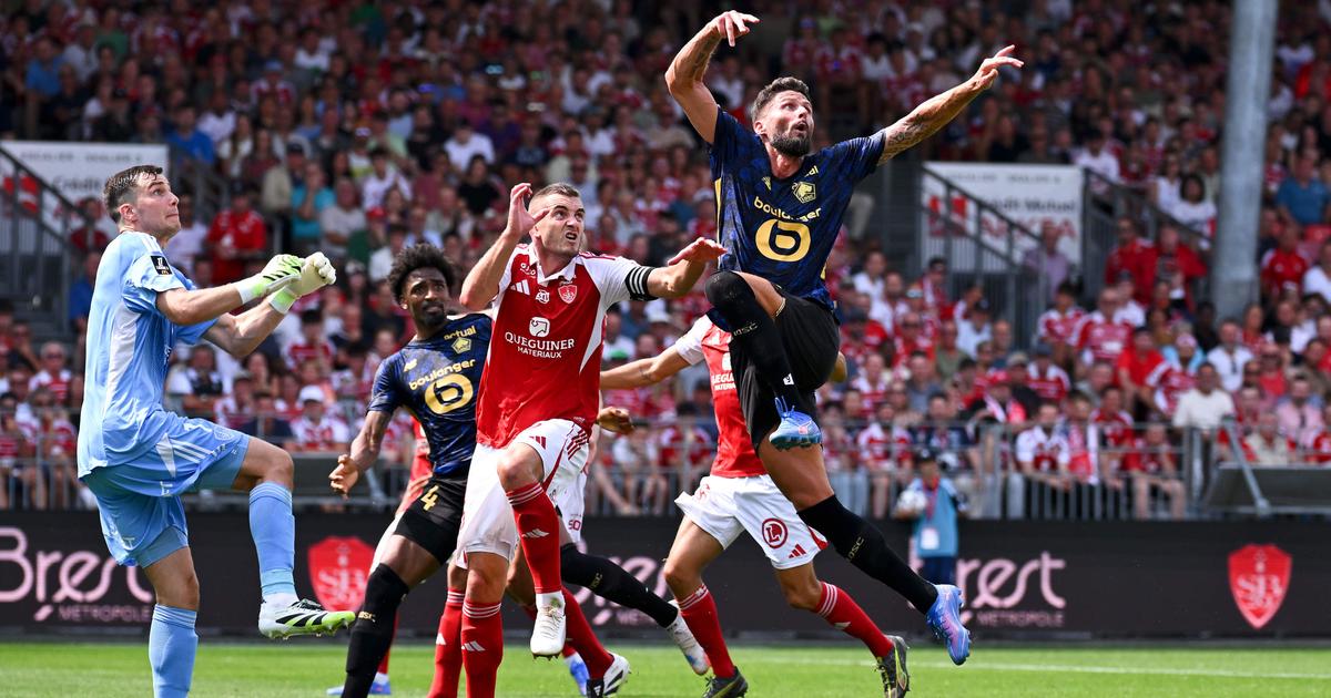 Despite the successful return of Olivier Giroud, Lille is satisfied with a spectacular draw in Brest