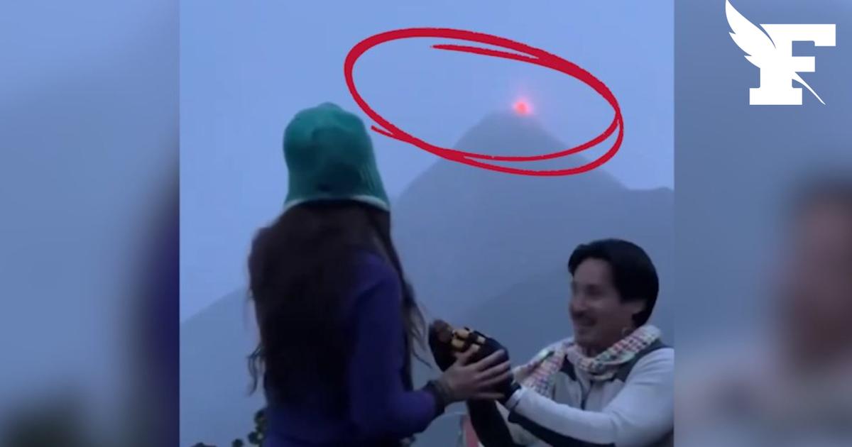 Au Guatemala, un volcan entre en Ã©ruption en mÃªme temps... quâ€™une demande en mariage