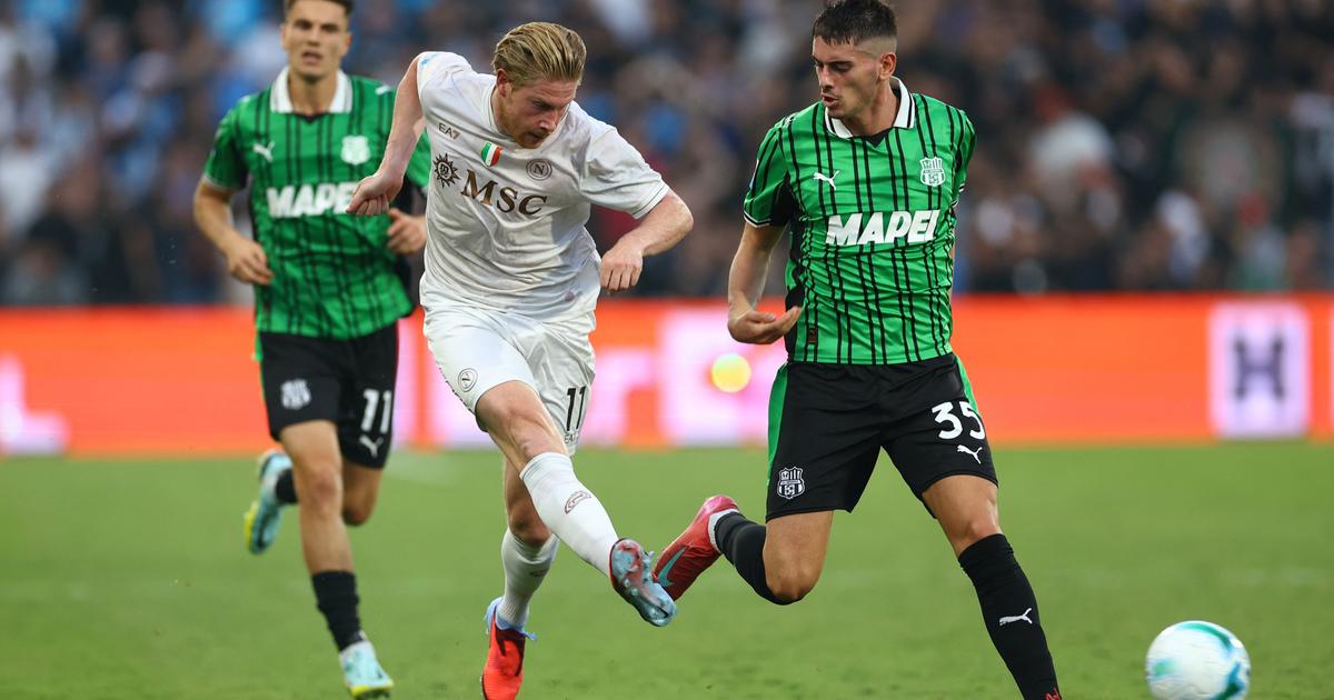 Serie A : De Bruyne buteur, Naples lance idÃ©alement sa saison Ã  Sassuolo