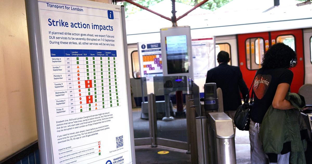 Royaume-Uni: le mÃ©tro londonien fortement perturbÃ© en raison d'une grÃ¨ve des agents