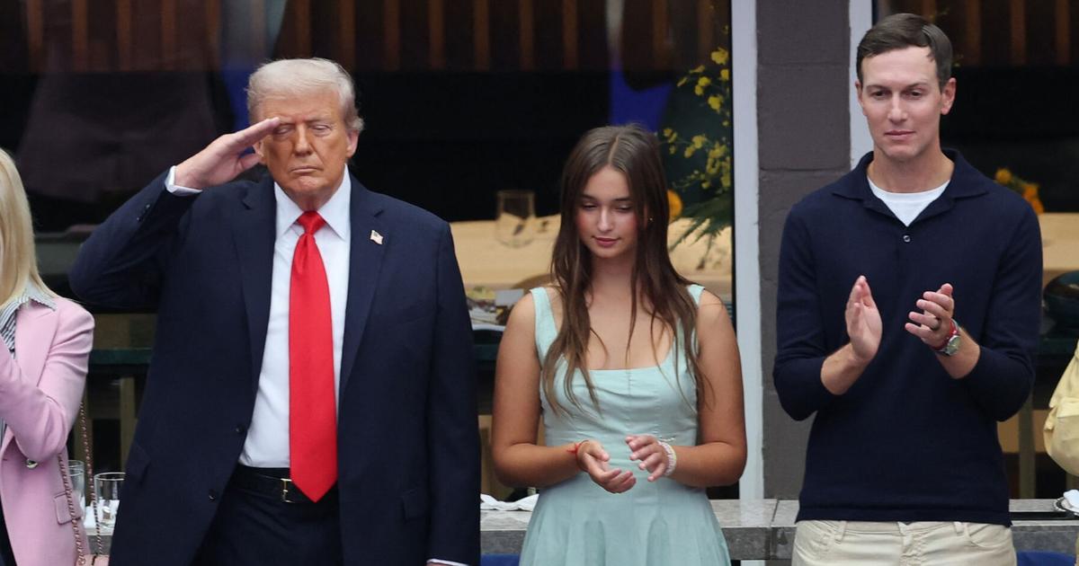 Donald Trump à l’US Open : sans Melania, mais avec sa petite-fille Arabella, il a fait le show en tribunes !